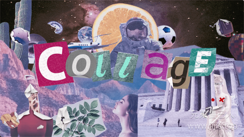 AE脚本-2000种复古人物卡通贴纸定格动画预设 Collage Pack V2.1-兄弟自己人