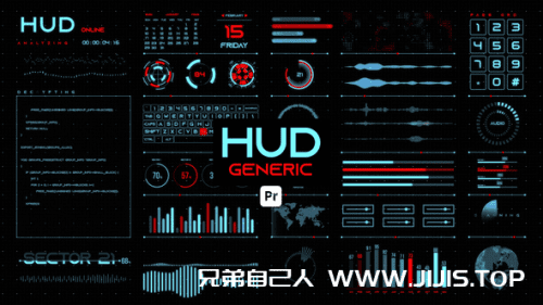 图片[1]-PR预设-HUD全息UI电脑编程代码音频波形地球数字科技二进制数据合集-兄弟自己人