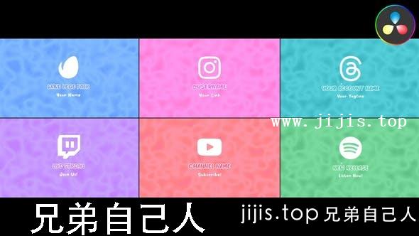 达芬奇预设-波浪LOGO展示 for DaVinci Resolve-兄弟自己人