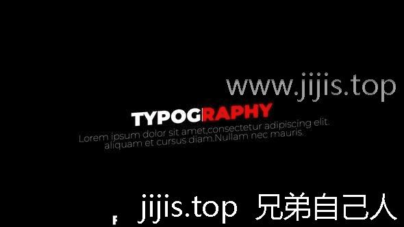 FCPX动态排版简约文字动画多场景适用-兄弟自己人