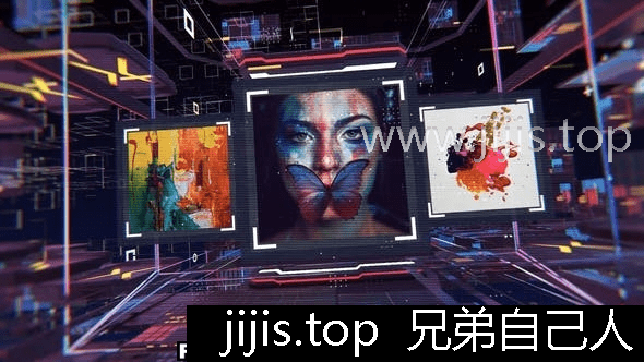 Adobe AfterEffects 2019高清数字艺术展示模板创意无限易编辑-兄弟自己人