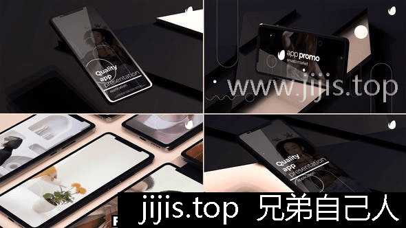 极简应用推广3D动画全高清无插件多占位符易编辑-兄弟自己人