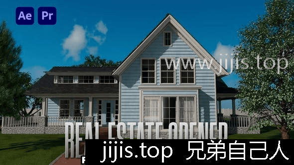 After Effects兼容房地产开场动画操作简便专业级宣传片模板-兄弟自己人