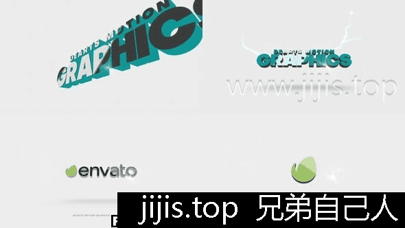 新手必备：3D Logo揭秘AE模板高清易操控无插件-兄弟自己人